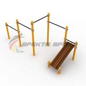 Купить Каскад турников со скамьей для пресса Воркаут SP WRK-12_76mm в Тобольске 