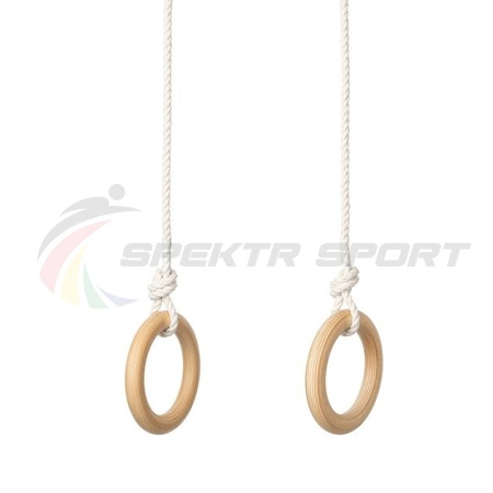 Купить Кольца гимнастические деревянные (фанера 18 мм, покрытие: эмаль, лак или пропитка) в Тобольске 