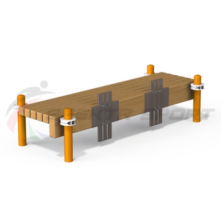 Купить Горизонтальная гимнастическая скамья с измерительными линейками из нерж. стали в Тобольске 