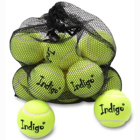 Купить Мяч для большого тенниса Indigo (12 шт в сетке) начальный уровень в Тобольске 
