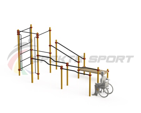 Купить Спортивный комплекс для инвалидов-колясочников WRK-D16_76mm в Тобольске 